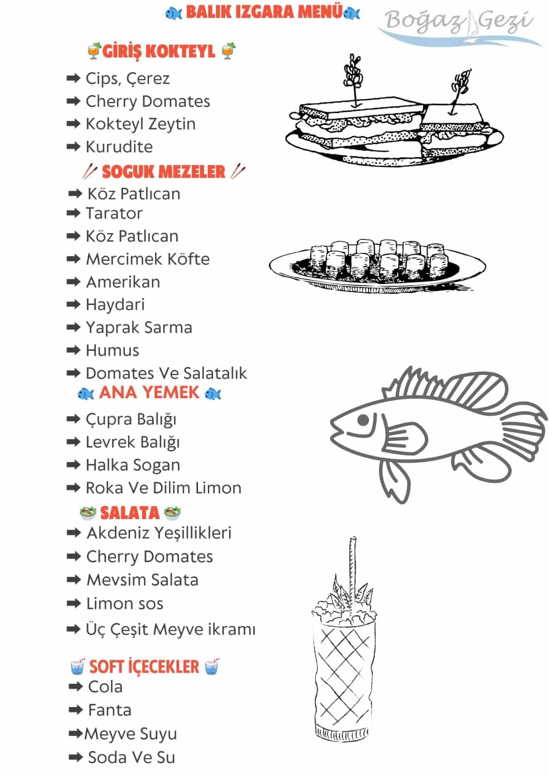 Balık Izgara Menü