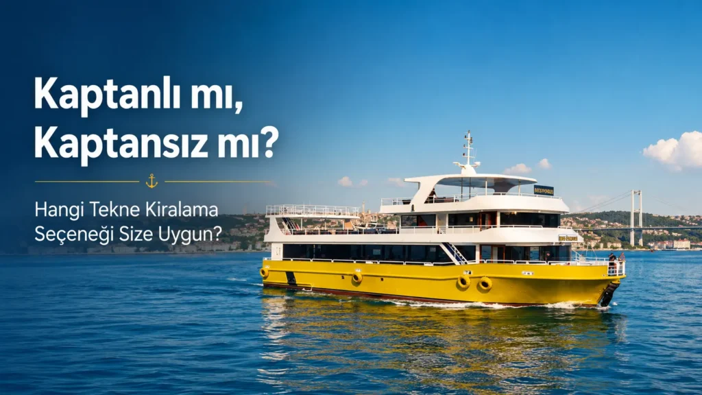 Kaptanlı mı kaptansız mı tekne kiralama