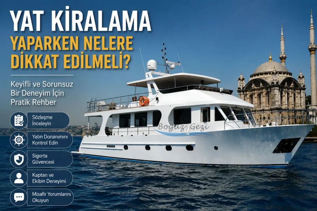 Yat Kiralarken Nelere Dikkat Etmeli?